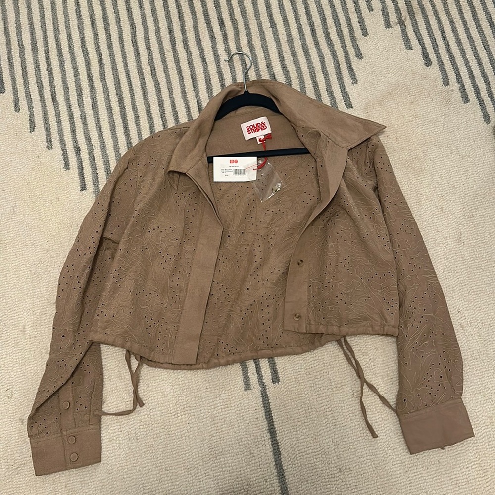 Solid and striped harlow top